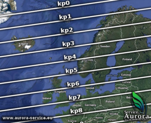 aurora forecast map